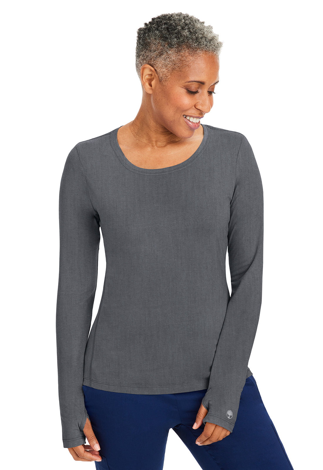 Healing Hands 5051 Women’s Long Sleeve Knit Underscrub – Mackenzie Stretch Tee