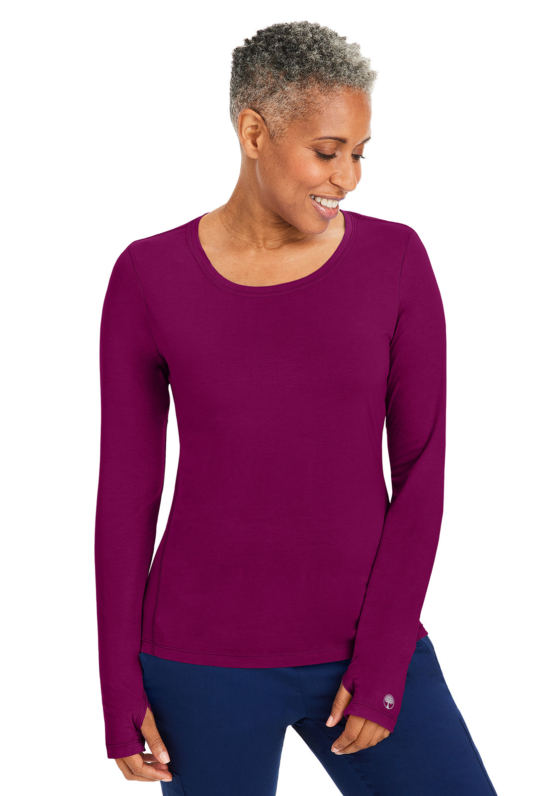 Healing Hands 5051 Women’s Long Sleeve Knit Underscrub – Mackenzie Stretch Tee