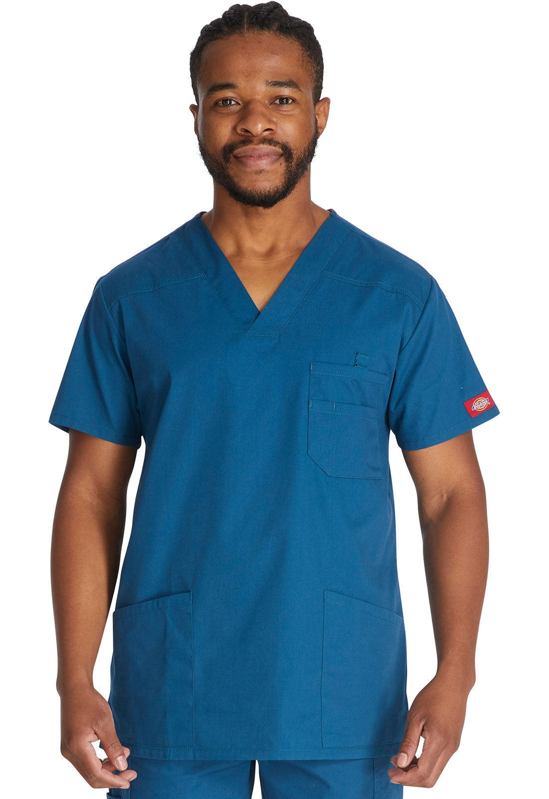 Men’s V-Neck Scrub Top – Dickies EDS Signature 81906