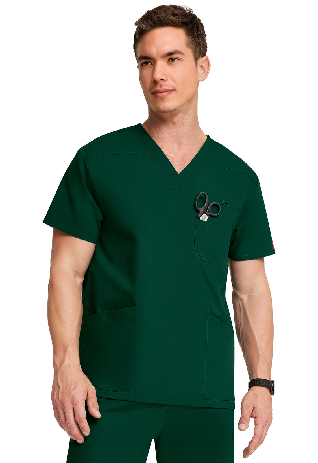 Men’s V-Neck Scrub Top – Dickies EDS Signature 81906