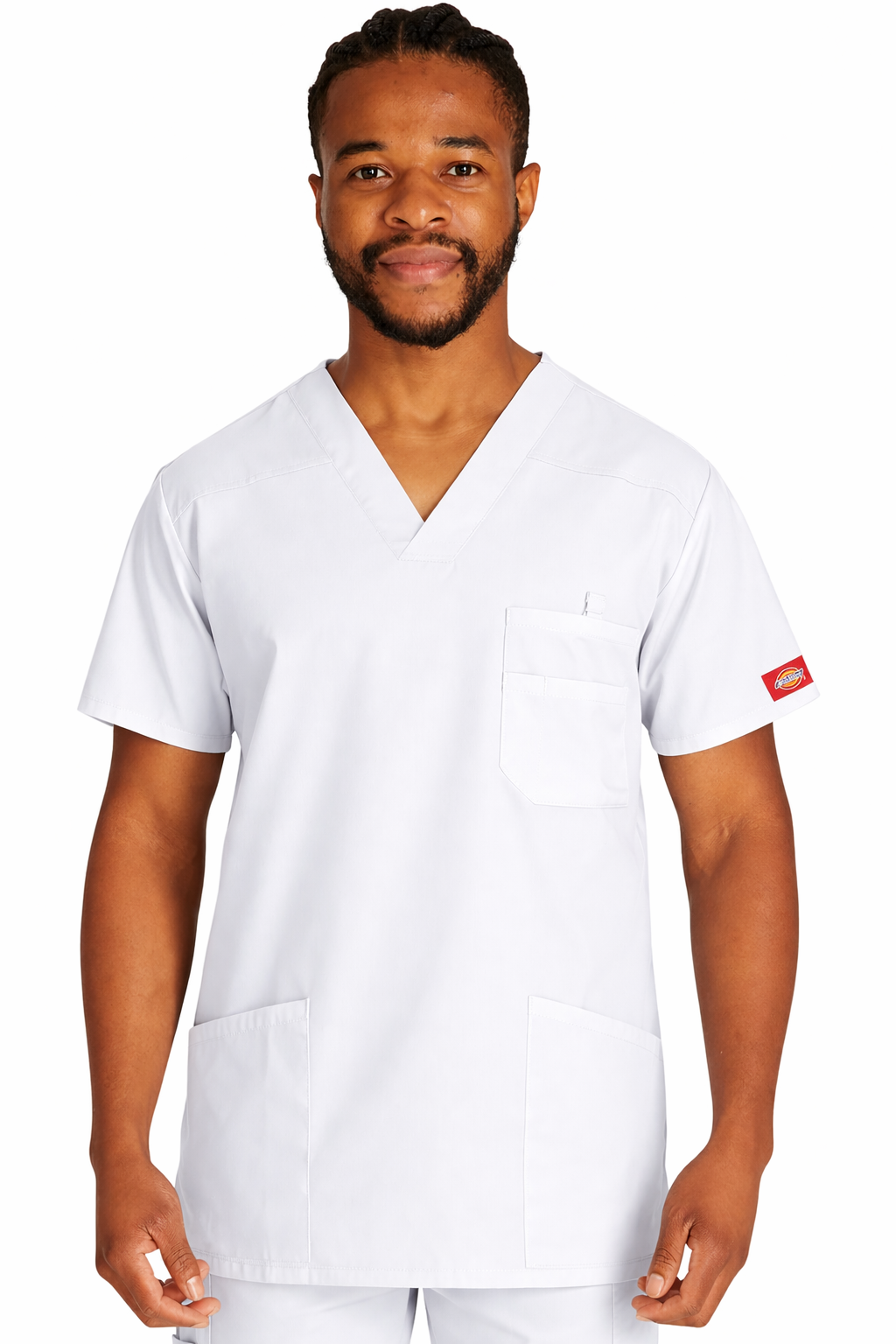 Men’s V-Neck Scrub Top – Dickies EDS Signature 81906