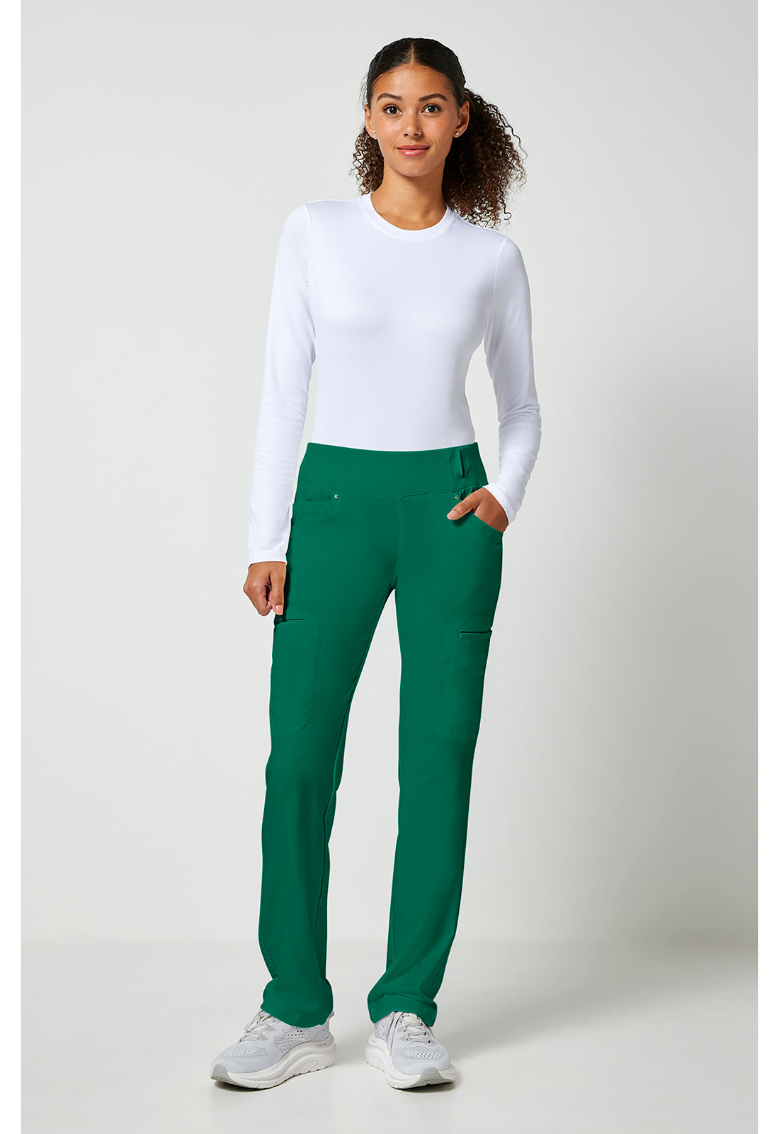 🏥 Cherokee iFlex CK002 Women’s Mid Rise Straight Leg Pull-On Scrub Pant