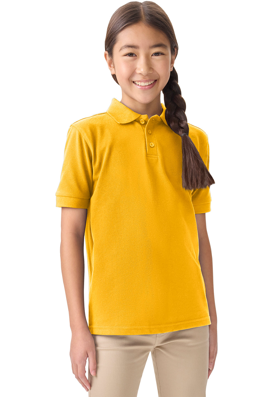 Youth Short Sleeve Pique Polo – Classroom CR832 | Durable School Uniform Shirt