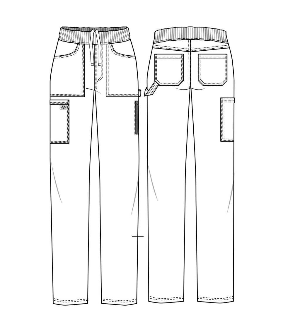 Dickies Balance Women’s Mid-Rise Pull-On Scrub Pant – DK135 ⚕️