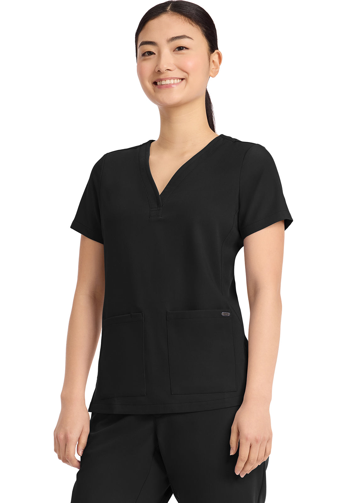 Healing Hands HH Quest HH751 Women’s 3-Pocket Y-Neck Scrub Top 🩺
