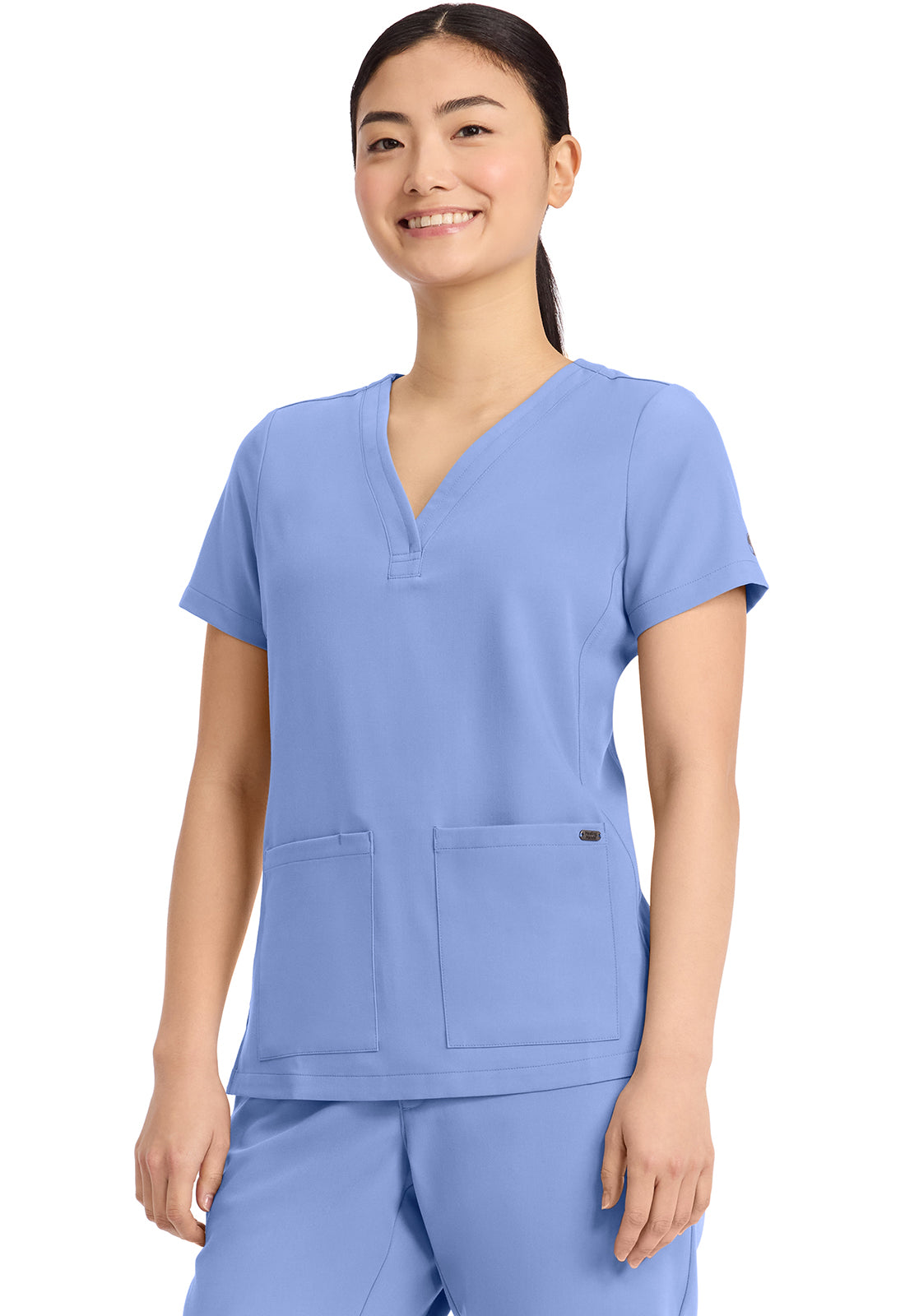 Healing Hands HH Quest HH751 Women’s 3-Pocket Y-Neck Scrub Top 🩺