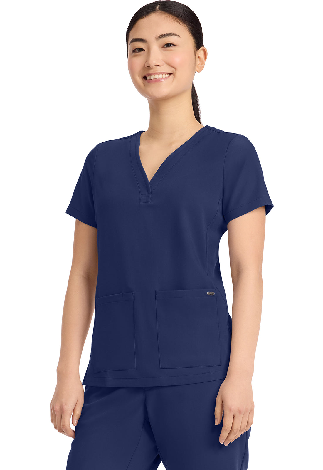 Healing Hands HH Quest HH751 Women’s 3-Pocket Y-Neck Scrub Top 🩺