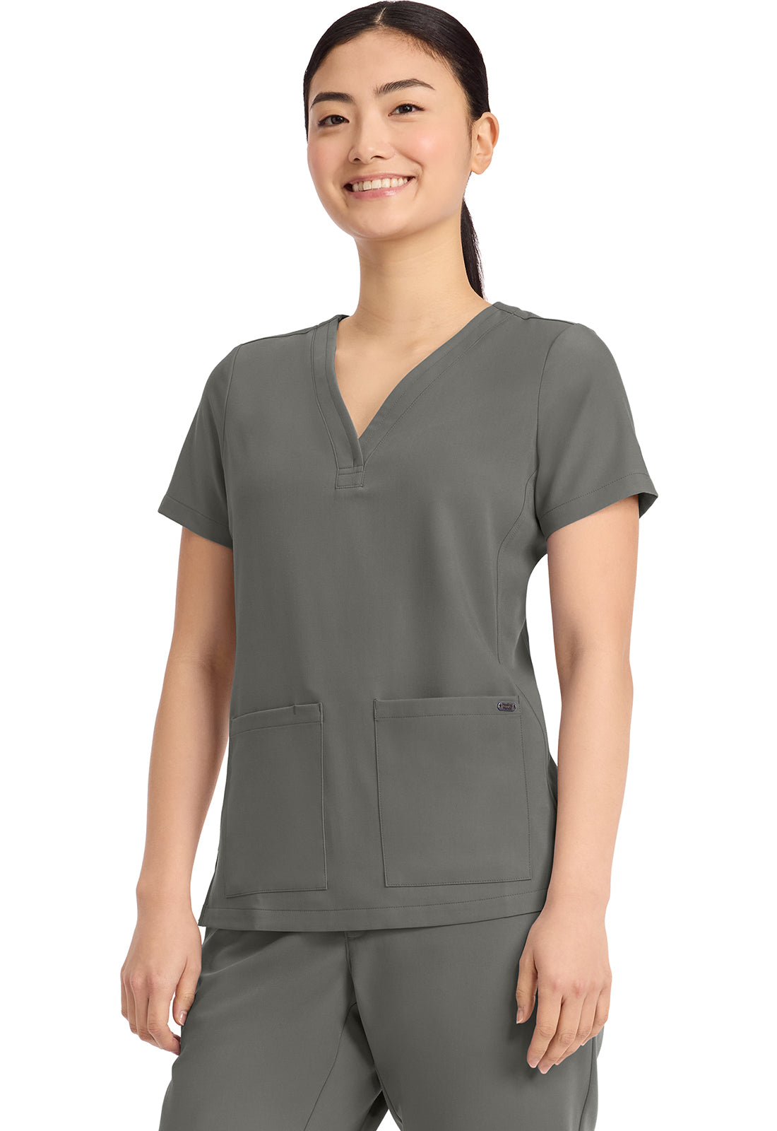 Healing Hands HH Quest HH751 Women’s 3-Pocket Y-Neck Scrub Top 🩺