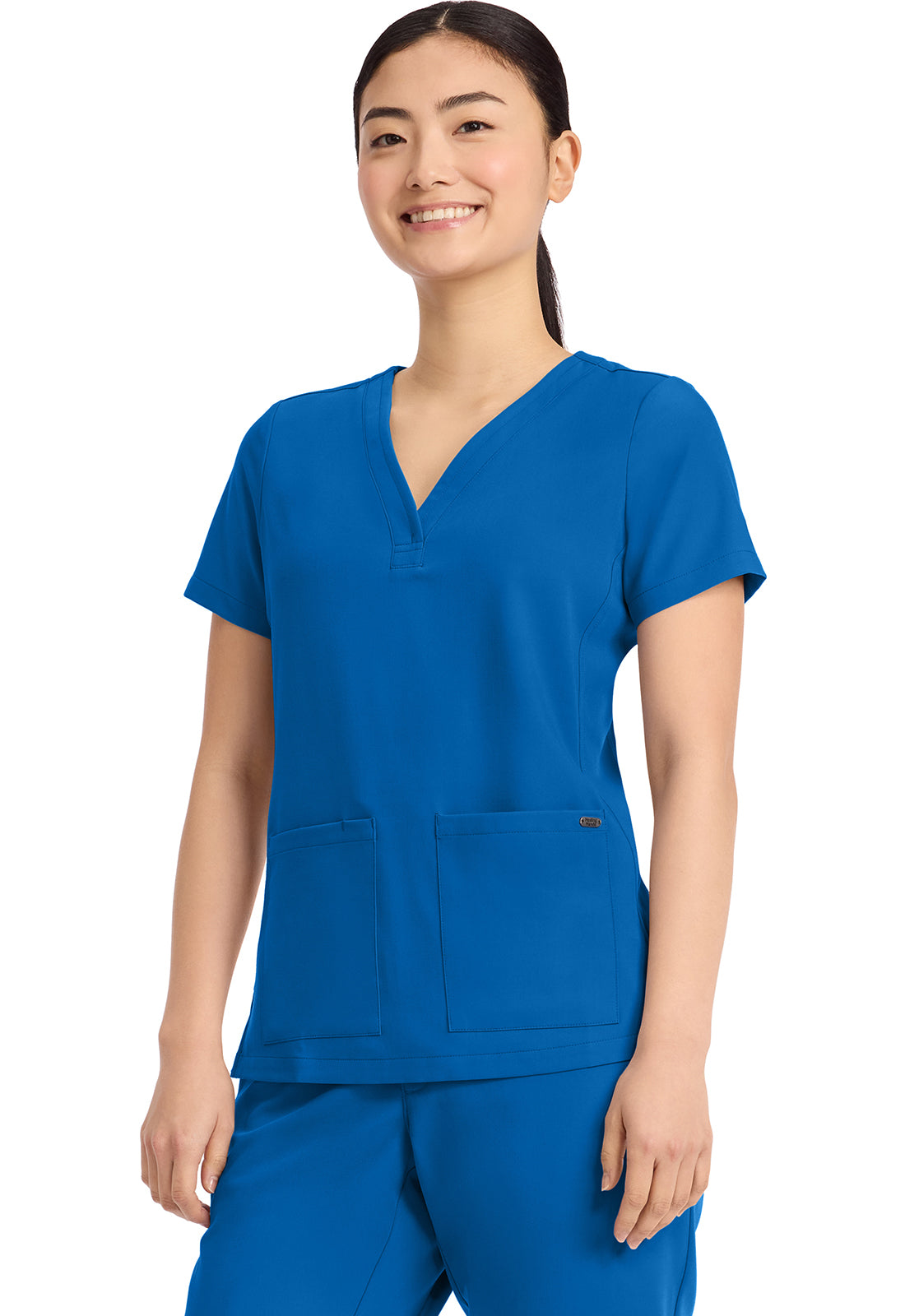 Healing Hands HH Quest HH751 Women’s 3-Pocket Y-Neck Scrub Top 🩺