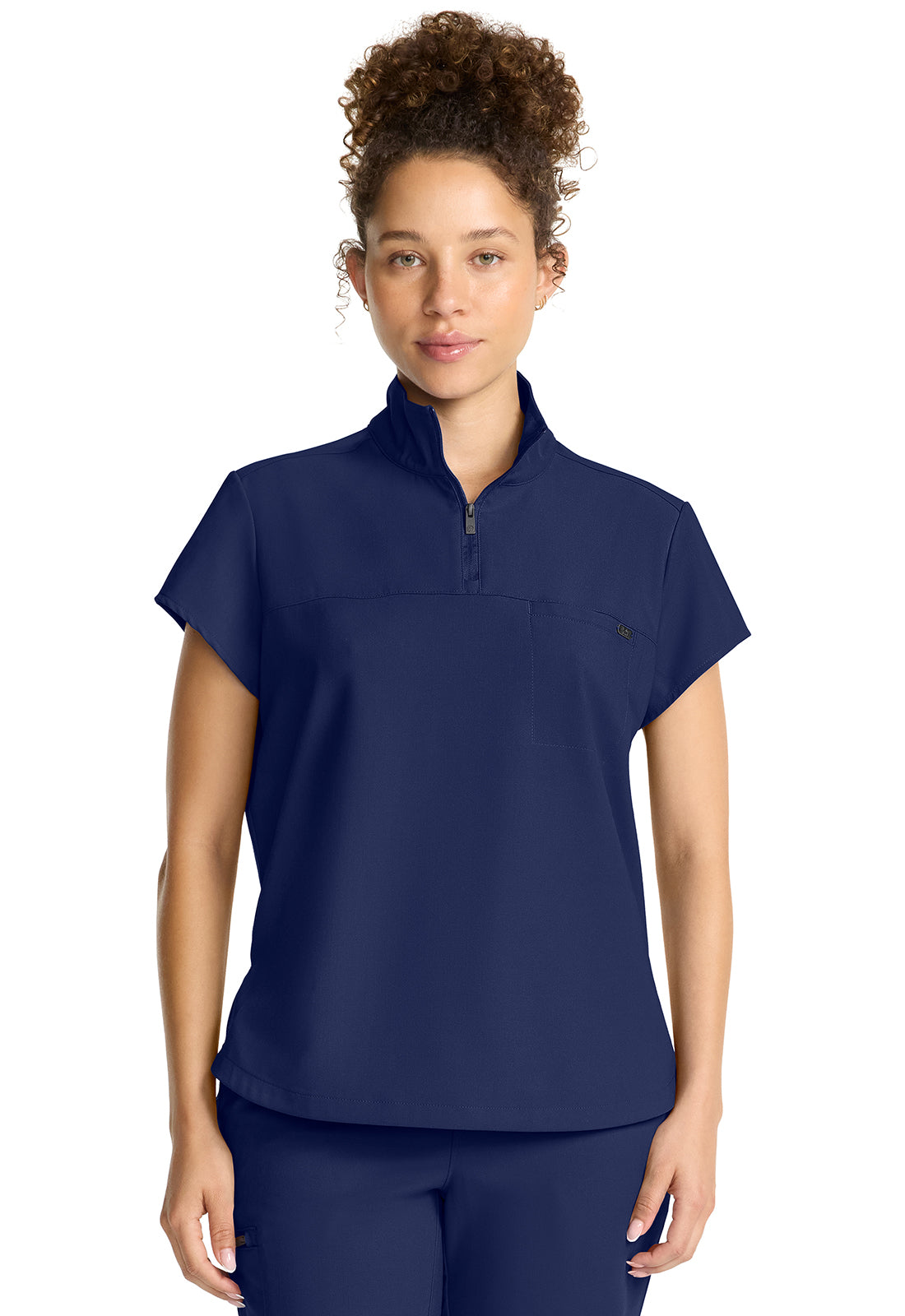 Healing Hands HH Quest HH752 Women’s Partial Zip Stand Collar Scrub Top ⚕️