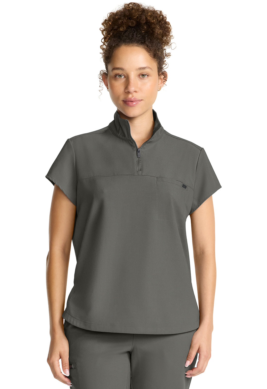 Healing Hands HH Quest HH752 Women’s Partial Zip Stand Collar Scrub Top ⚕️