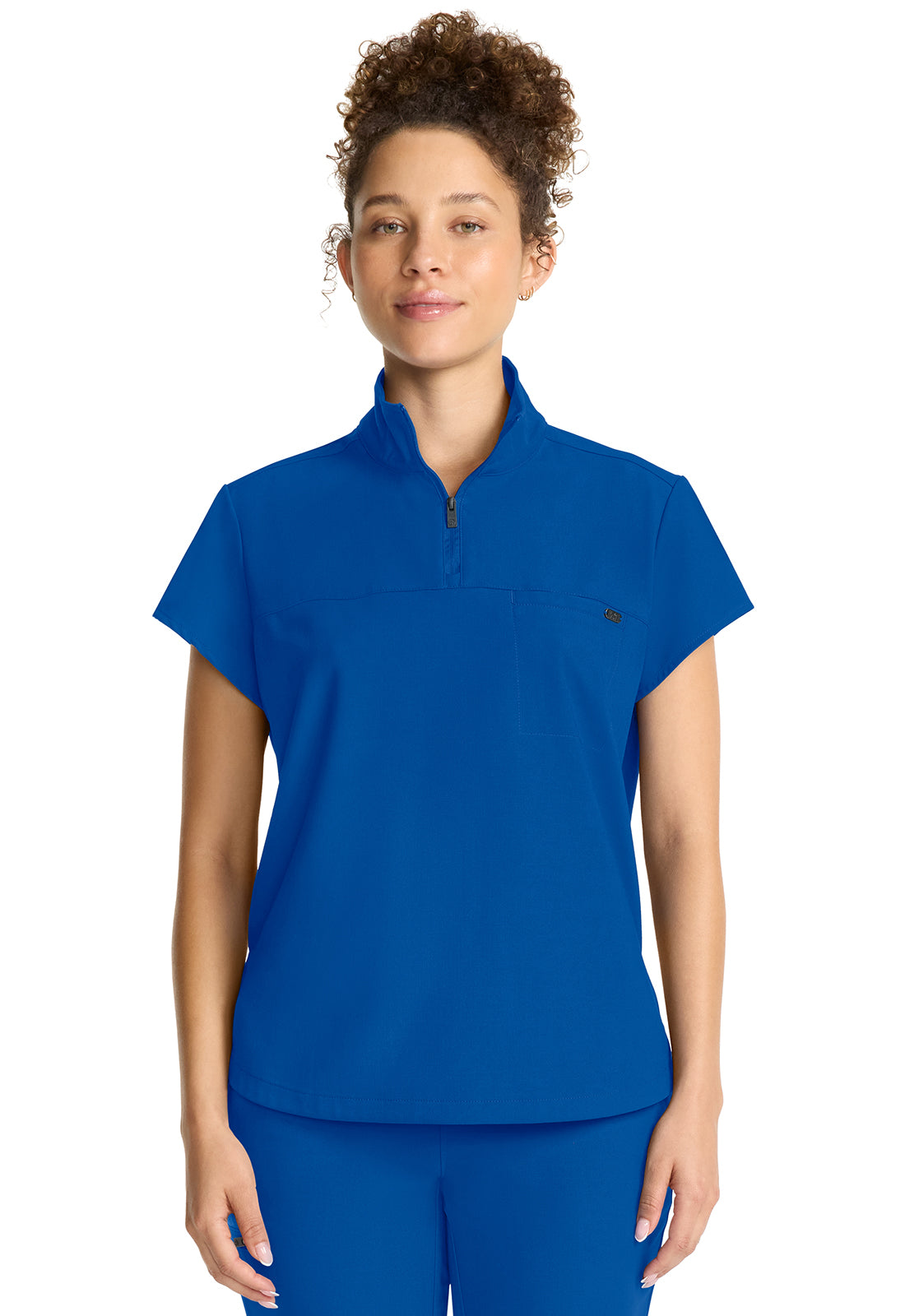 Healing Hands HH Quest HH752 Women’s Partial Zip Stand Collar Scrub Top ⚕️