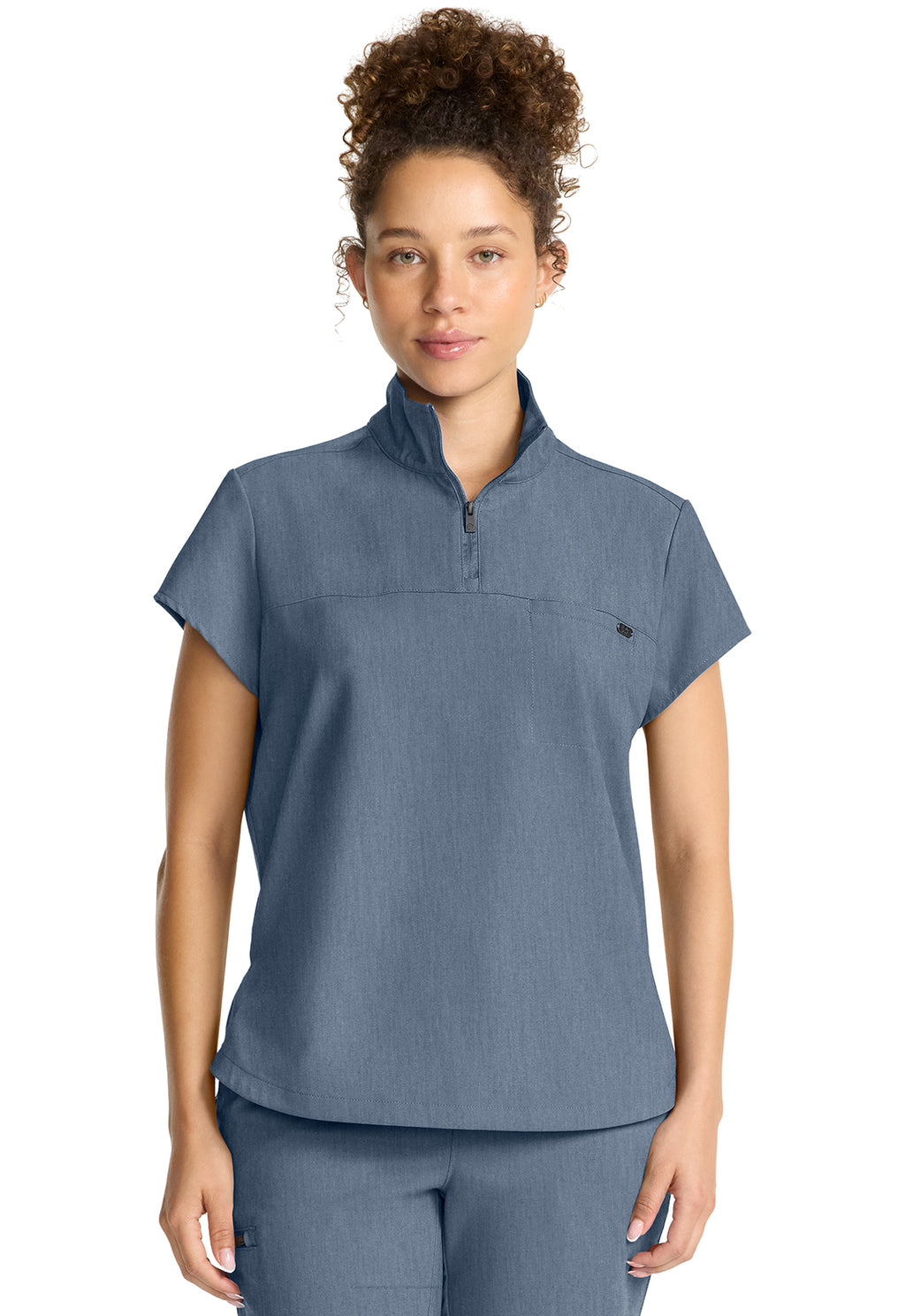 Healing Hands HH Quest HH752 Women’s Partial Zip Stand Collar Scrub Top ⚕️