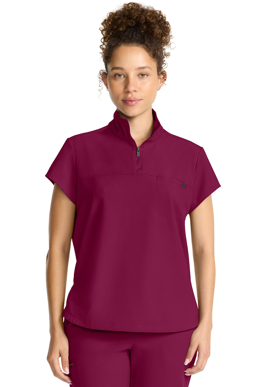 Healing Hands HH Quest HH752 Women’s Partial Zip Stand Collar Scrub Top ⚕️