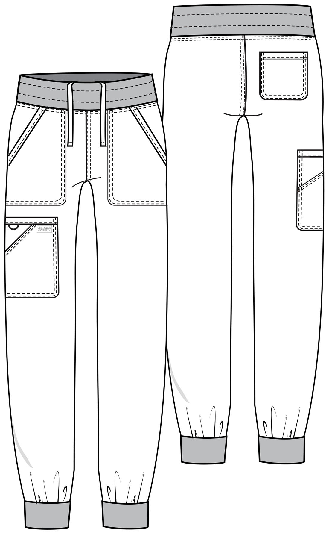 Cherokee Workwear Revolution WW115 Mid-Rise Jogger Scrub Pant  ⚕️