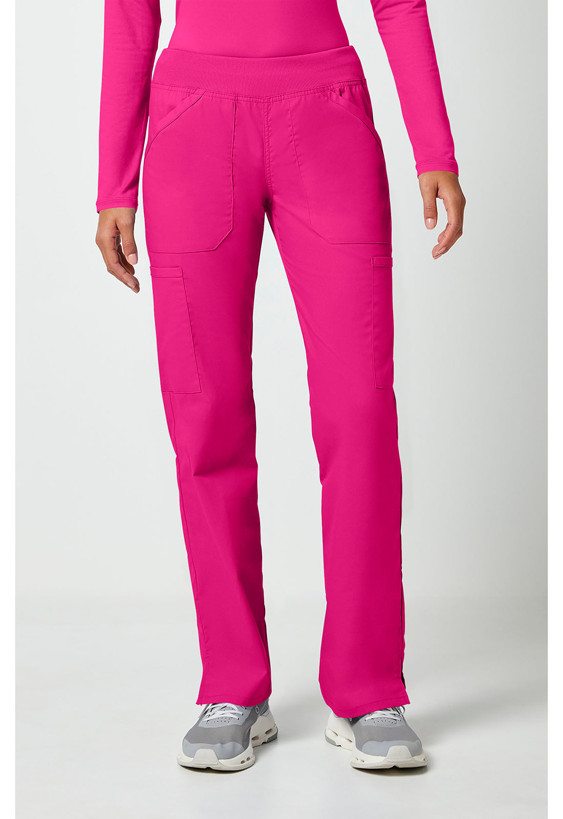 🩹 Cherokee Workwear Professionals WW170 Women’s Mid-Rise Pull-On Cargo Scrub Pant