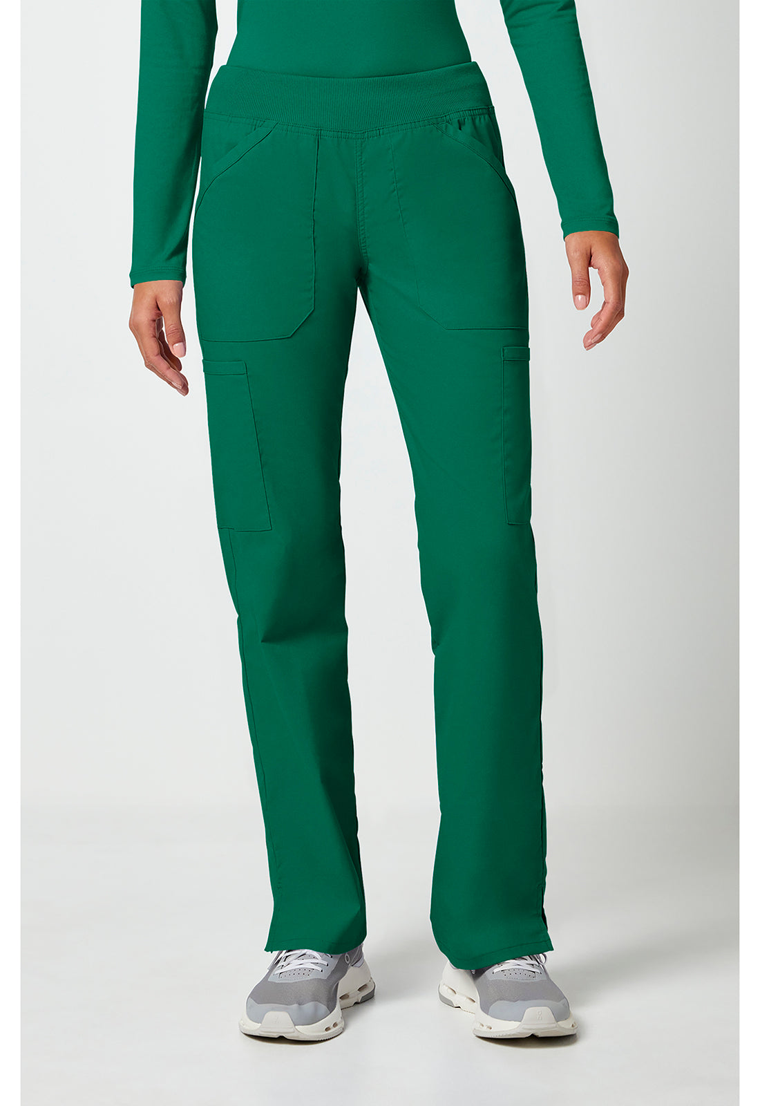 🩹 Cherokee Workwear Professionals WW170 Women’s Mid-Rise Pull-On Cargo Scrub Pant