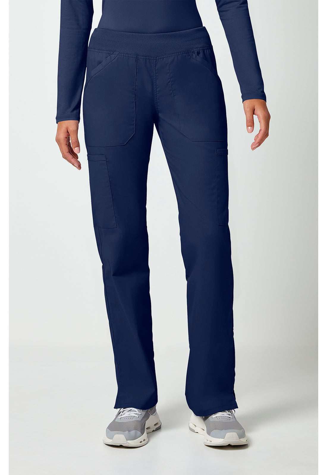 🩹 Cherokee Workwear Professionals WW170 Women’s Mid-Rise Pull-On Cargo Scrub Pant