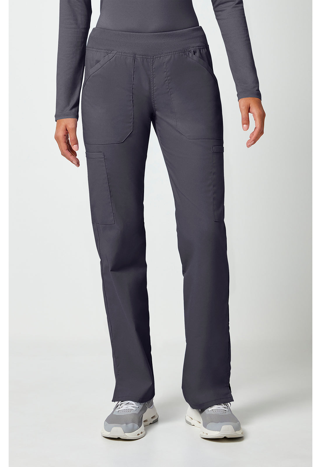 🩹 Cherokee Workwear Professionals WW170 Women’s Mid-Rise Pull-On Cargo Scrub Pant