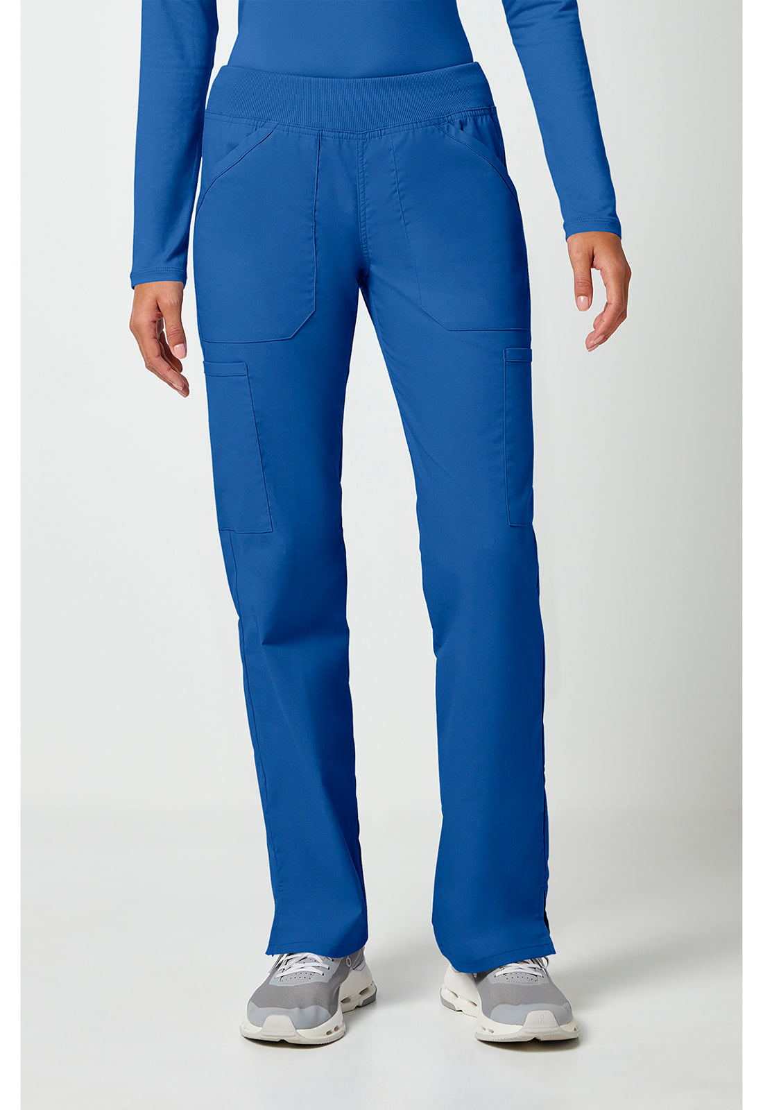 🩹 Cherokee Workwear Professionals WW170 Women’s Mid-Rise Pull-On Cargo Scrub Pant