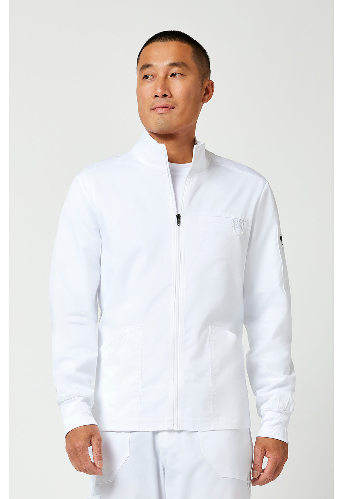 Cherokee Workwear Revolution WW320 Men’s Zip Front Scrub Jacket – Stretch Warm-Up Jacket 🏥